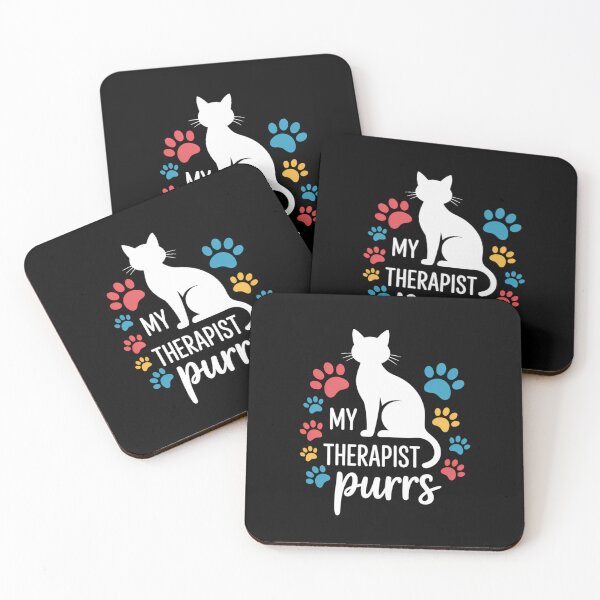 Item preview, Funny Cat Mom Cat Dad Cat Lovers Therapy designed and sold by tiemacopaxer.