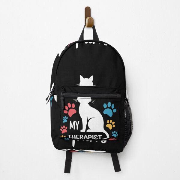 Item preview, Funny Cat Mom Cat Dad Cat Lovers Therapy designed and sold by tiemacopaxer.