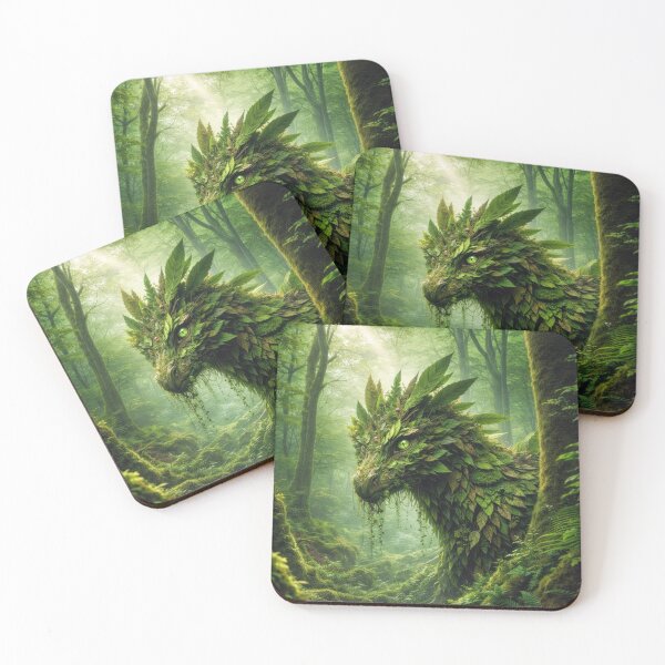 Item preview, Dragón del Bosque Antiguo – Guardián Espíritu de la Naturaleza designed and sold by DrakariArt.