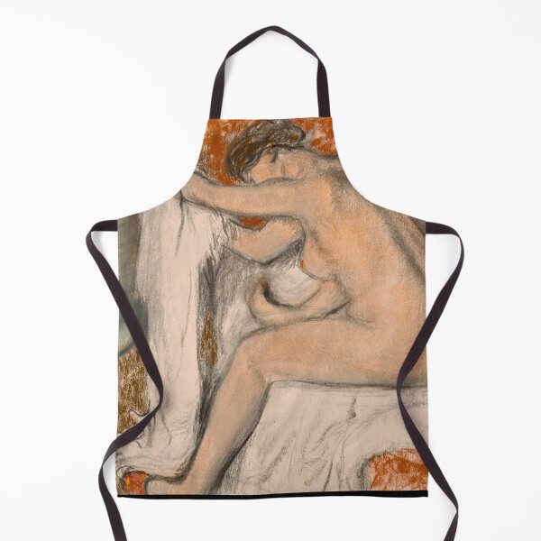 Item preview, La Sortie Du Bain by Edgar Degas: Intimate Impressionist Bather Poster designed and sold by artofuniverse.