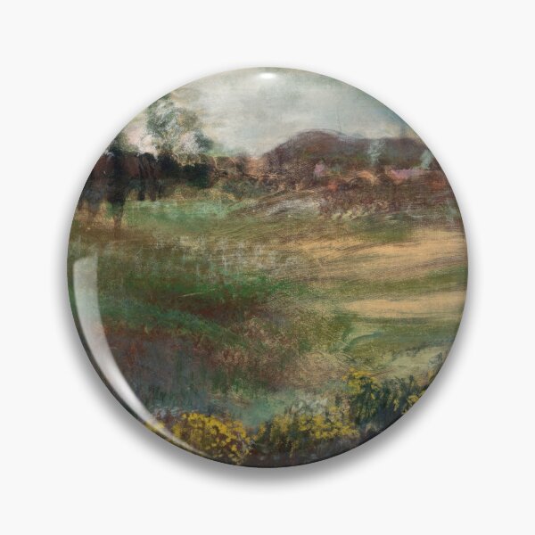 Item preview, Landscape With Smokestacks by Edgar Degas: Dreamlike Impressionist Landscape Poster designed and sold by artofuniverse.