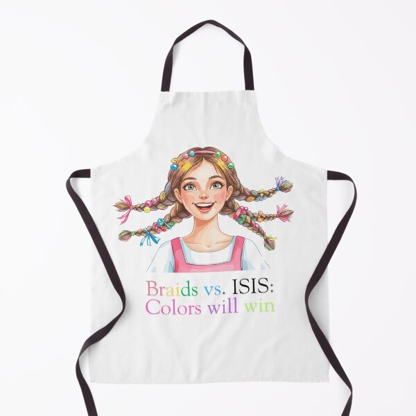 Item preview, Braids vs. Everything - Colorful Kurdish Girl Art designed and sold by SlientOrbit.