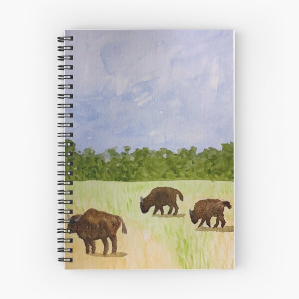 Item preview, Wild Buffalo watercolor painting designed and sold by CollectedCrafts.