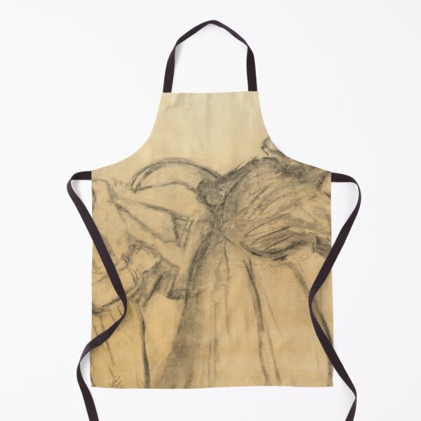 Item preview, Laundress Carrying Linen by Edgar Degas: Minimalist Impressionist Figure Study designed and sold by artofuniverse.