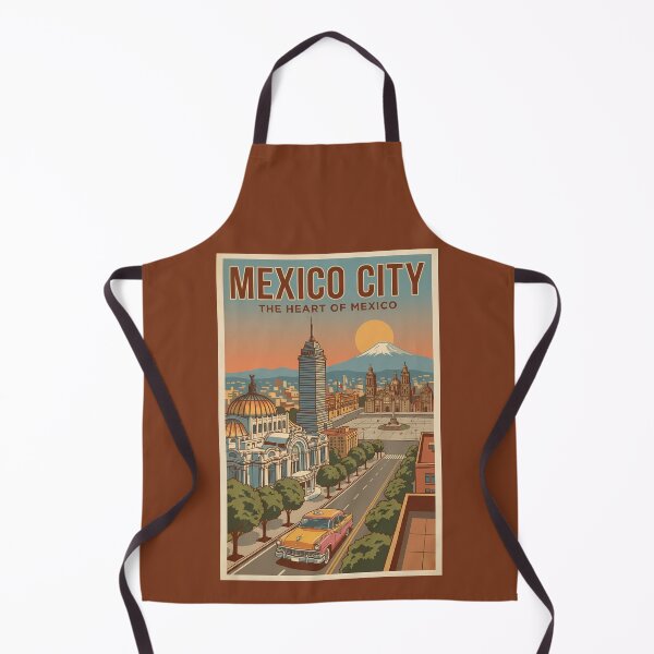 Item preview, Mexico City Mexico Illustration Travel Art Vintage designed and sold by KrisSidDesigns.