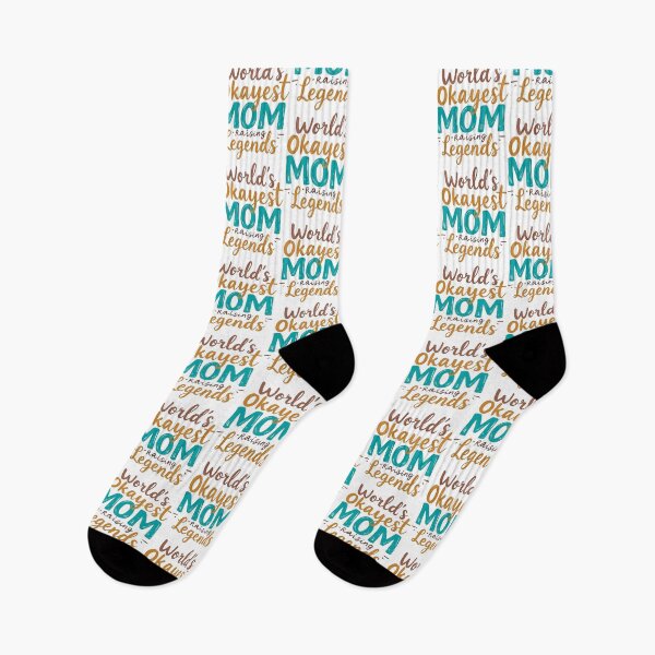 Item preview, World's Okayest Mom Raising Legends Funny Motherhood Quote designed and sold by SholoStudio.