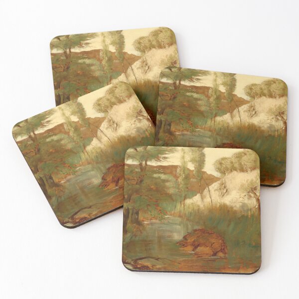 Item preview, Le Sanglier by Edgar Degas: Impressionist Landscape Fine Art Poster designed and sold by artofuniverse.