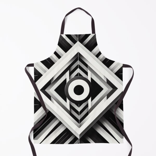 Item preview, Monochrome Depth – Geometric Abstract Symmetry Design designed and sold by Dogandesighn.