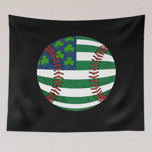 Item preview, St Patricks Day Us Flag Baseball Shamrock Men Women Kids designed and sold by clothesy7.