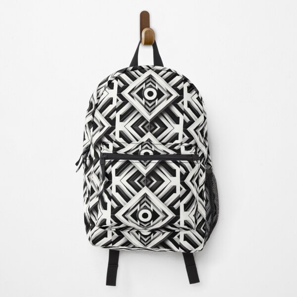 Item preview, Monochrome Depth – Geometric Abstract Symmetry Design designed and sold by Dogandesighn.