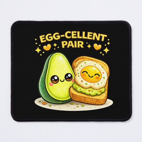 Item preview, Egg-cellent Pair Cute Avocado Toast designed and sold by Papier Atelier Art.