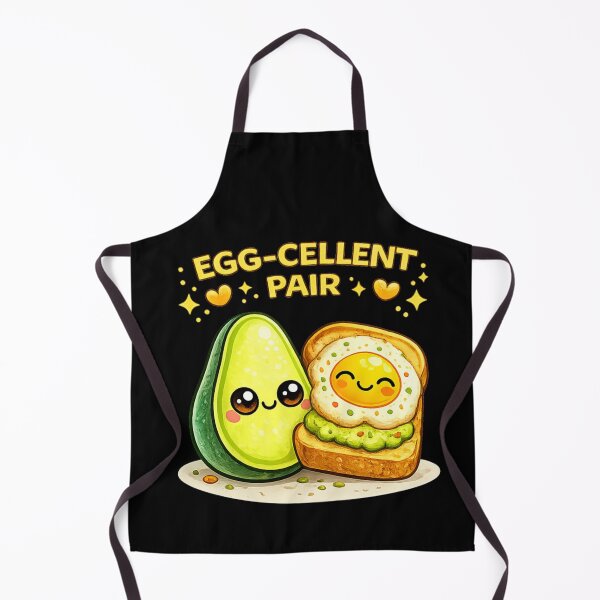 Item preview, Egg-cellent Pair Cute Avocado Toast designed and sold by Papier Atelier Art.