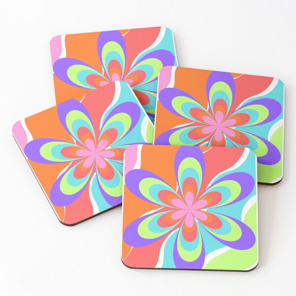 Item preview, Groovy Colorful Flower designed and sold by boldblooms.