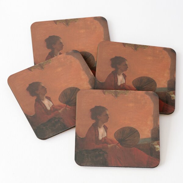 Item preview, Madame Camus by Edgar Degas: Warm Impressionist Interior Fine Art Print designed and sold by artofuniverse.