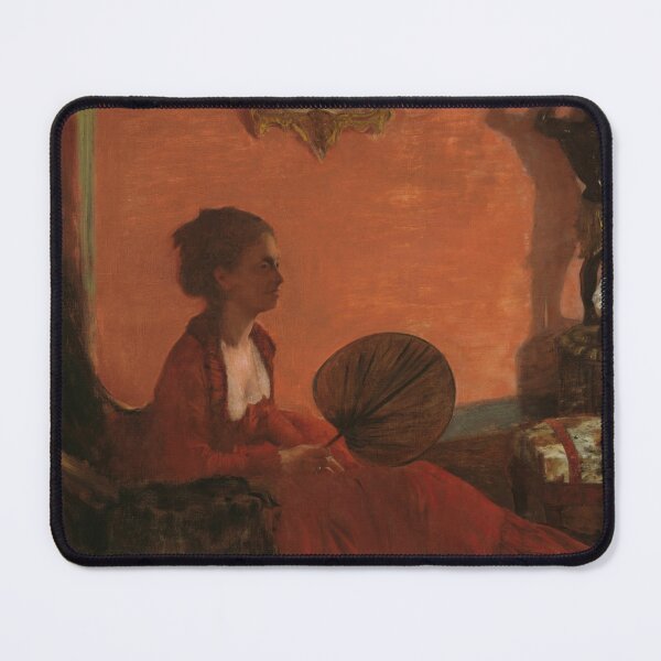 Item preview, Madame Camus by Edgar Degas: Warm Impressionist Interior Fine Art Print designed and sold by artofuniverse.