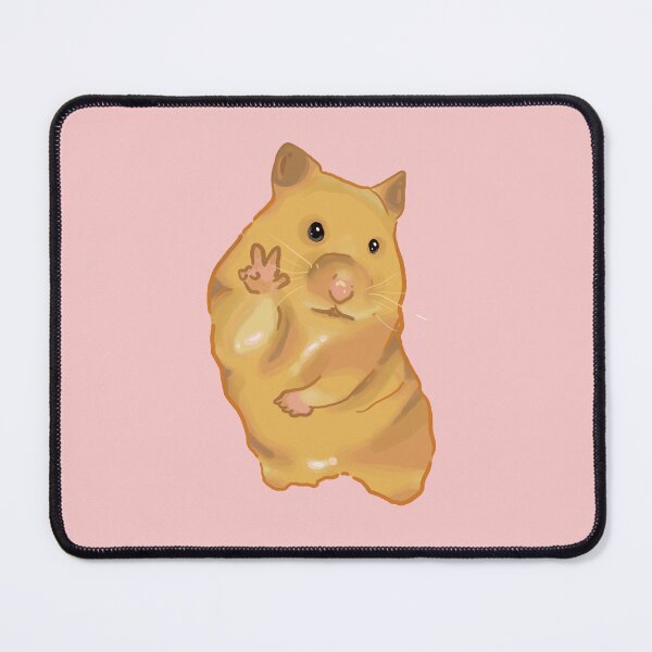 Item preview, Hamster throwing peace sign designed and sold by pinkybat.