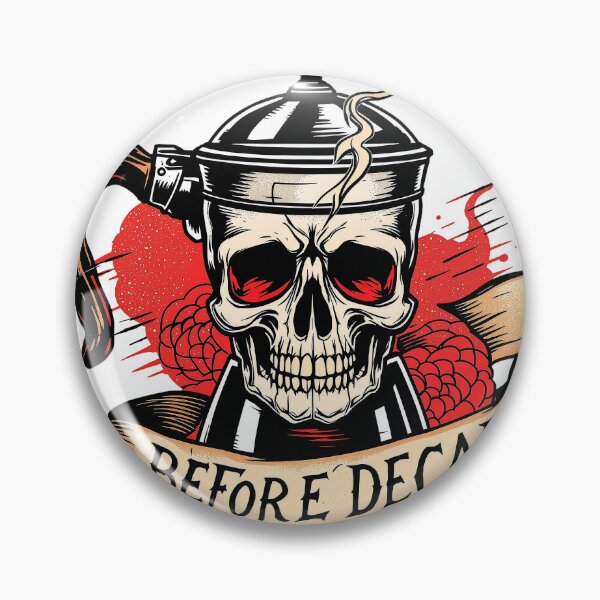 Item preview, Death Before Decaf - Traditional Tattoo Style Coffee A designed and sold by Karma Arts.