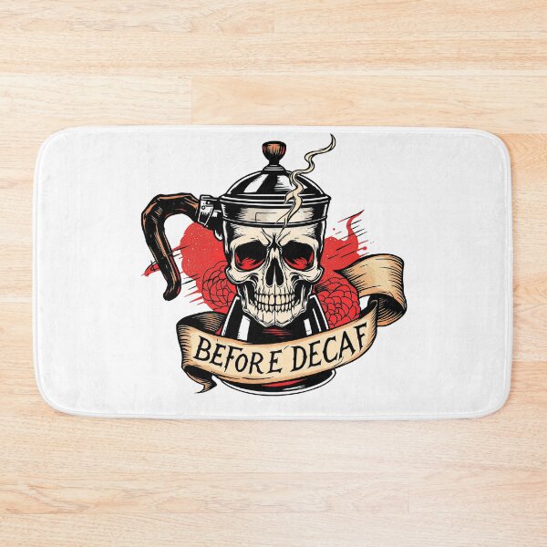 Item preview, Death Before Decaf - Traditional Tattoo Style Coffee A designed and sold by Karma Arts.