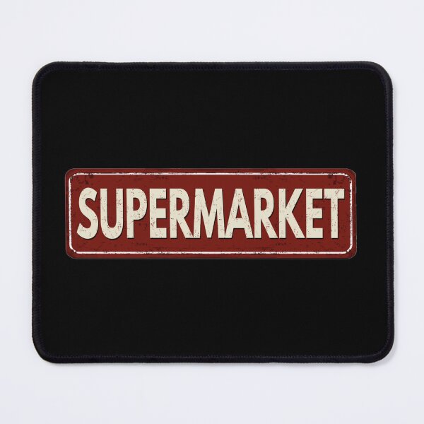 Item preview, Vintage Sign: Supermarket designed and sold by WhiteShirtGuy.