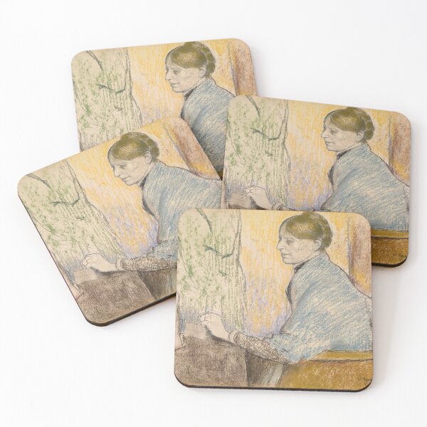 Item preview, Madame Henri Rouart in an Armchair by Edgar Degas: Impressionist Fine Art Print designed and sold by artofuniverse.