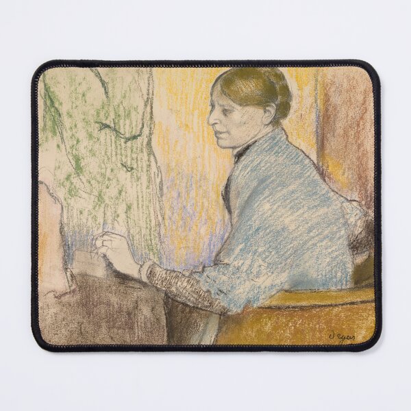 Item preview, Madame Henri Rouart in an Armchair by Edgar Degas: Impressionist Fine Art Print designed and sold by artofuniverse.