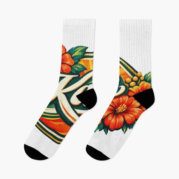 Item preview, Katie in Bloom – Tropical Elegance Meets Bold Typography designed and sold by ForeverPrintsOK.