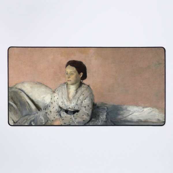 Item preview, Madame Rene De Gas by Edgar Degas: Intimate Impressionist Portrait Poster designed and sold by artofuniverse.
