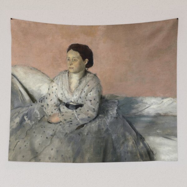 Item preview, Madame Rene De Gas by Edgar Degas: Intimate Impressionist Portrait Poster designed and sold by artofuniverse.