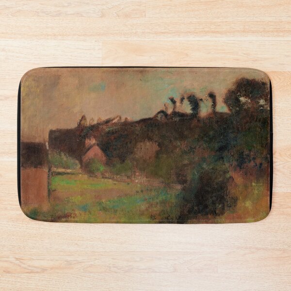 Item preview, Maisons Au Pied Dune Falaise by Edgar Degas: Impressionist Landscape Poster designed and sold by artofuniverse.