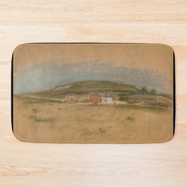 Item preview, Maisons Au Pied Dune Falaise by Edgar Degas: Serene Coastal Landscape designed and sold by artofuniverse.