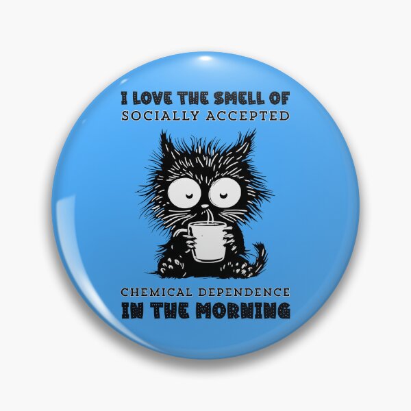 Item preview, Coffee Humor Cat Meme designed and sold by SaltedBeachPaperie.