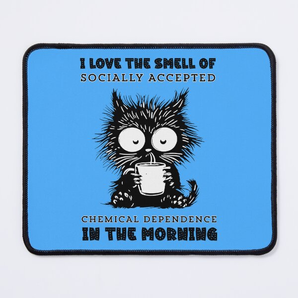 Item preview, Coffee Humor Cat Meme designed and sold by SaltedBeachPaperie.