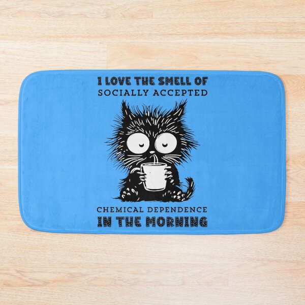 Item preview, Coffee Humor Cat Meme designed and sold by SaltedBeachPaperie.