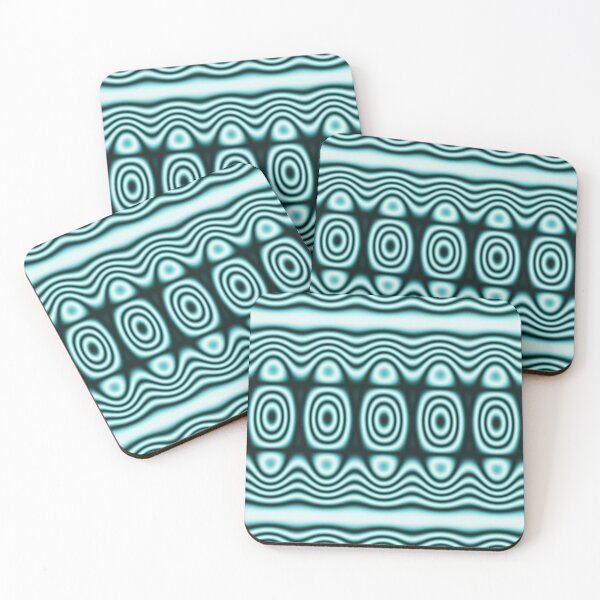 Item preview, Flowing Blue Tribal Geometric Pattern Ornament designed and sold by SpieklyArt.