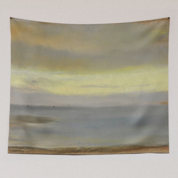 Item preview, Marine Soleil Couchant by Edgar Degas: Minimalist Impressionist Seascape Poster designed and sold by artofuniverse.