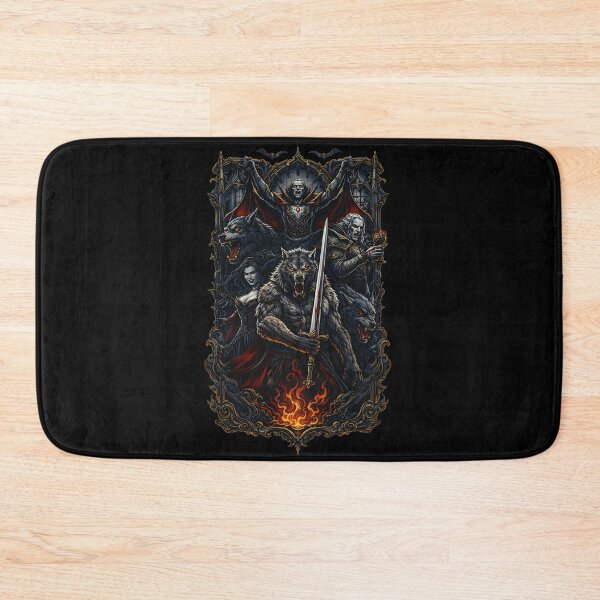 Item preview, Dracula’s Nightfall – Gothic Vampire & Werewolf Dark Fantasy Art designed and sold by Otaku Style.