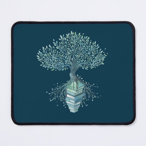Item preview, Tree of Knowledge - Books Growing Into Nature Illustration. designed and sold by LunaPrintCo.