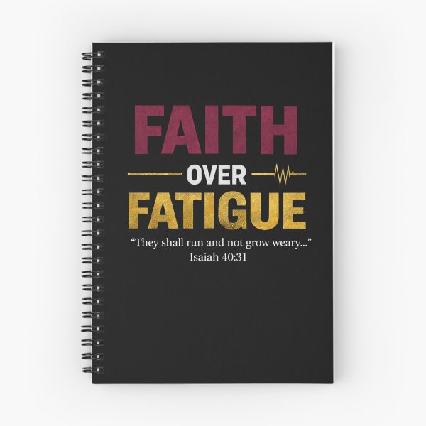 Item preview, FAITH OVER FATIGUE — Isaiah 40:31 designed and sold by Faith In Black Designs.