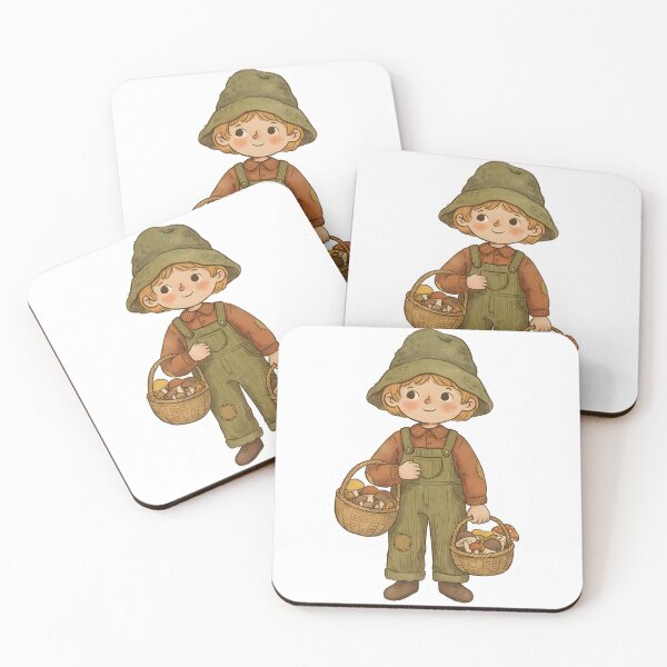 Item preview, Vintage Goblincore Mushroom Forager Character Retro Cottagecore Aesthetic designed and sold by StickyGuys.