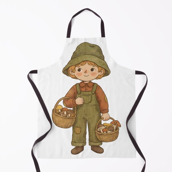 Item preview, Vintage Goblincore Mushroom Forager Character Retro Cottagecore Aesthetic designed and sold by StickyGuys.