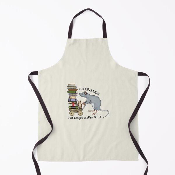 Item preview, Mouse with BOOKS, Oopsie, Just Bought Another Book, Humor designed and sold by JoyfulWhimsy.