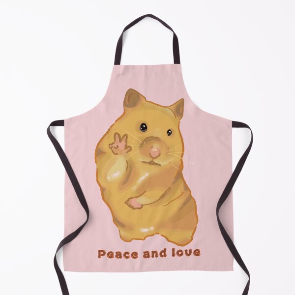 Item preview, Peace and love hamster designed and sold by pinkybat.