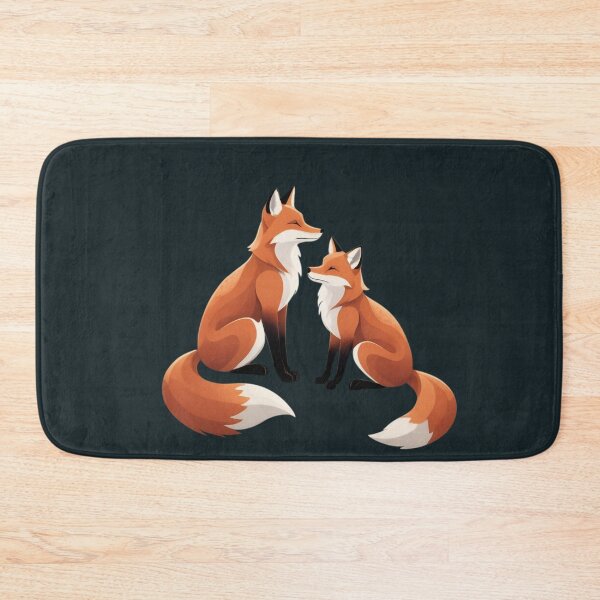 Item preview, Majestic Fox Couple Woodland Wildlife Illustration Art designed and sold by CANDO ART STORE.