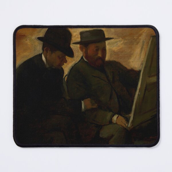 Item preview, Paul Lafond and Alphonse Cherfils by Edgar Degas: Moody Impressionist Interior designed and sold by artofuniverse.