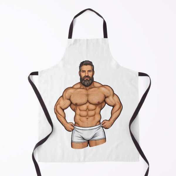Item preview, Muscular Bodybuilder in White Shorts – Power and Strength Defined - #126 designed and sold by ForeverPrintsOK.