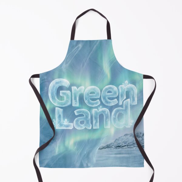 Item preview, Greenland Icy 3D Text Aurora Borealis Art designed and sold by DGtaLrtcom.