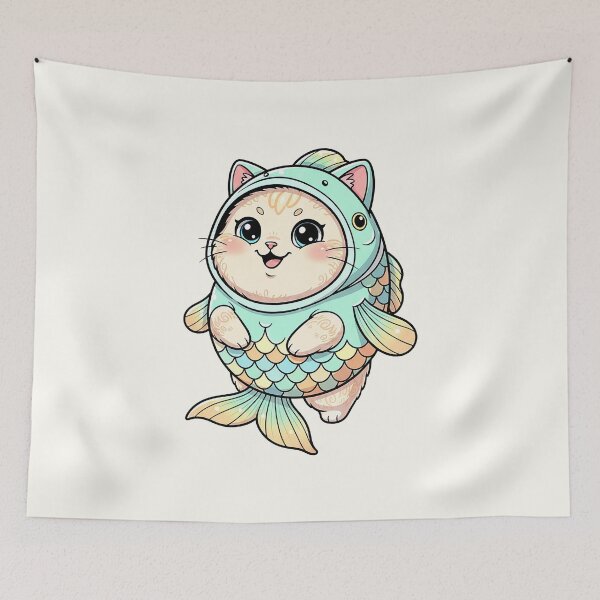 Item preview, Cat Dressed As Fish designed and sold by HoopeStylee.