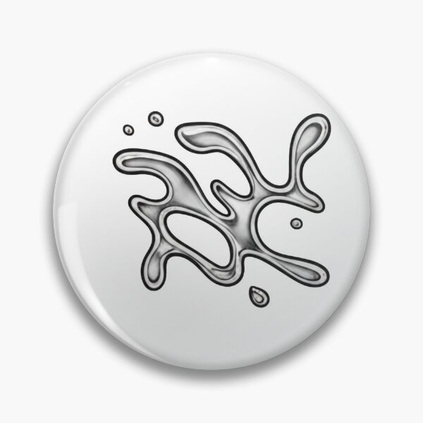 Item preview, Abstract liquid metal logo in Y2K style designed and sold by Rebel-Youth.