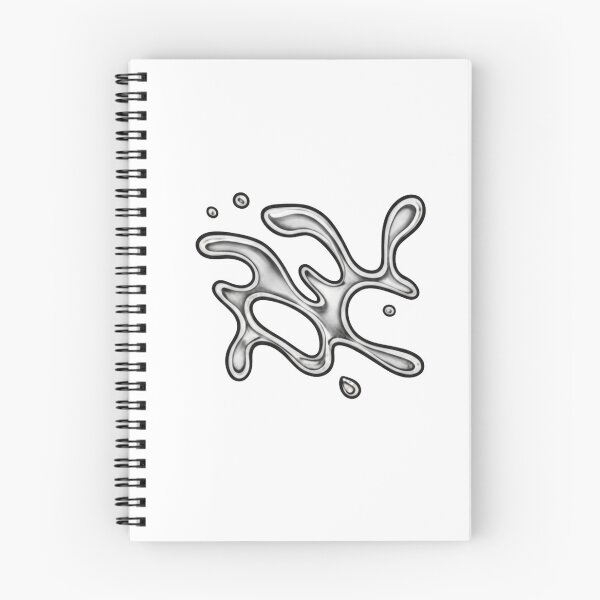 Item preview, Abstract liquid metal logo in Y2K style designed and sold by Rebel-Youth.