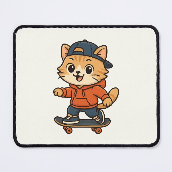 Item preview, Cute Skater Cat designed and sold by HoopeStylee.